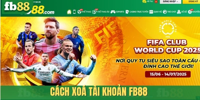 Cách xoá tài khoản FB88